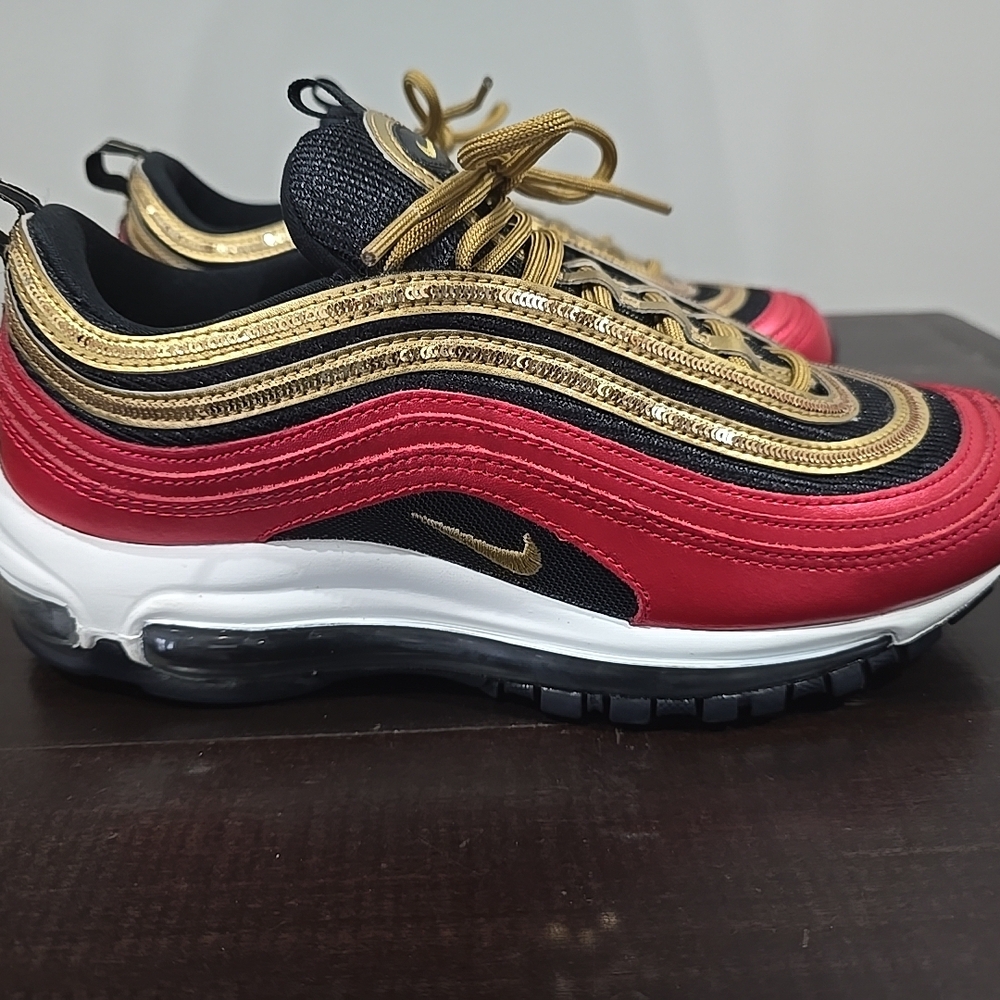 Nike Black and Gold Sneakers